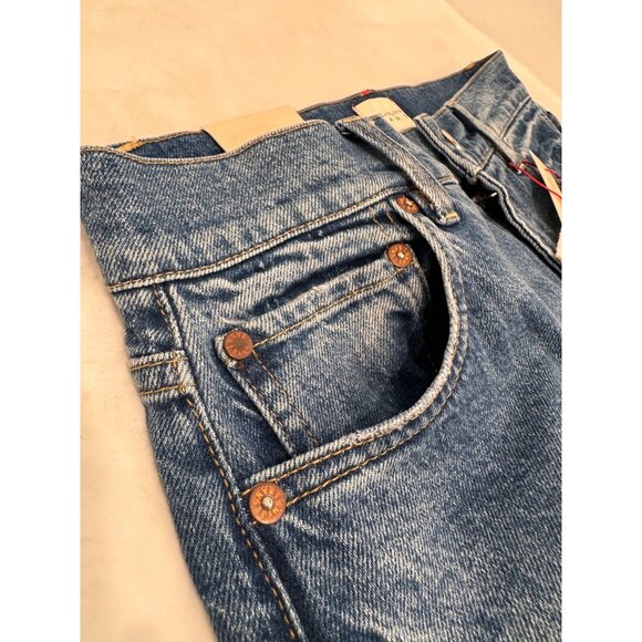 New Alice & Olivia Jeans Women's Size 26 TRISH MID RISE BAGGY JEAN brooklyn blue - Picture 10 of 15